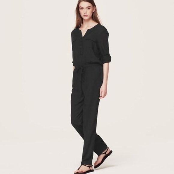 Lou & Grey Black Jumpsuit Effortlessly Stylish - Picture 1 of 7